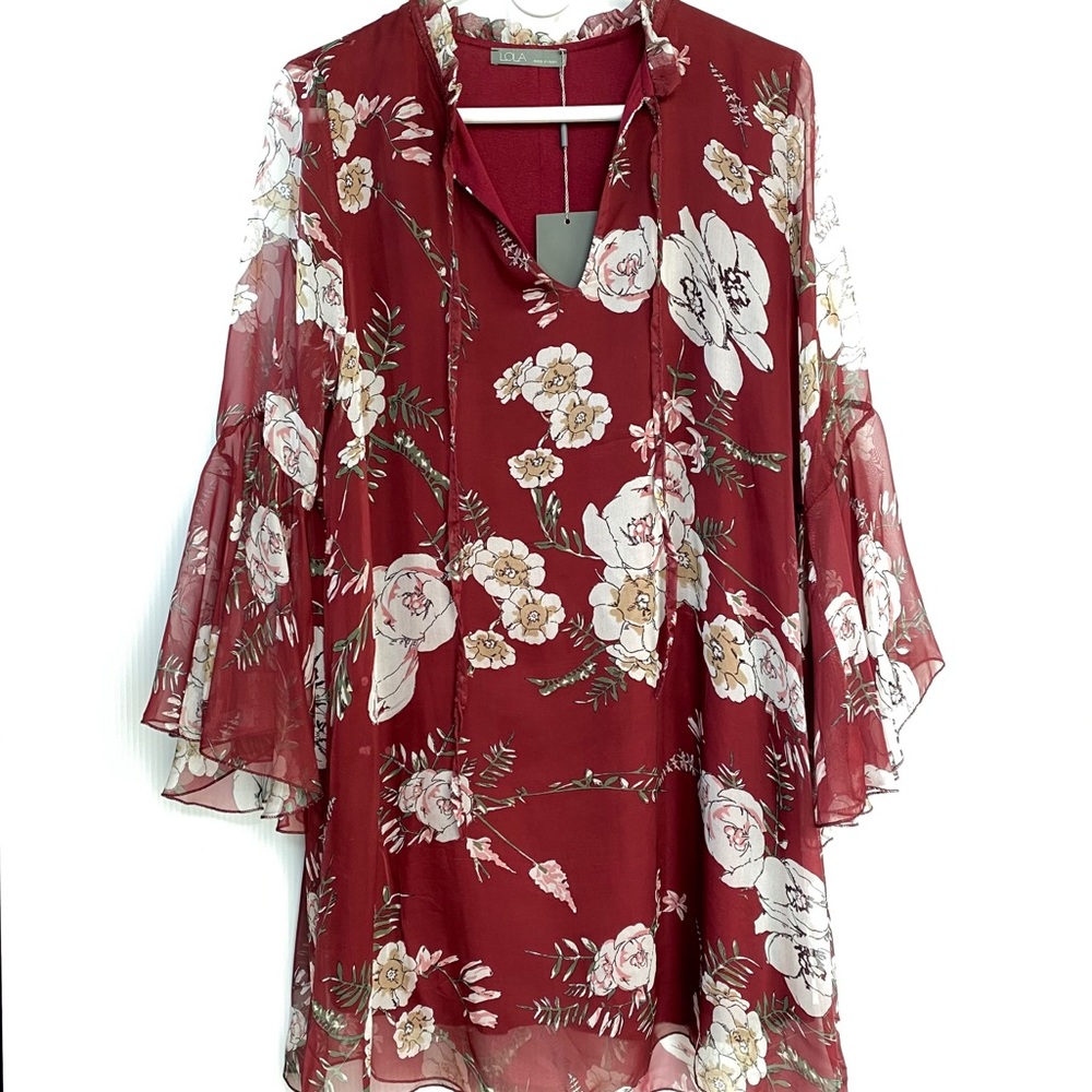 Lola Floral Boho Dress – Size Large 🌸